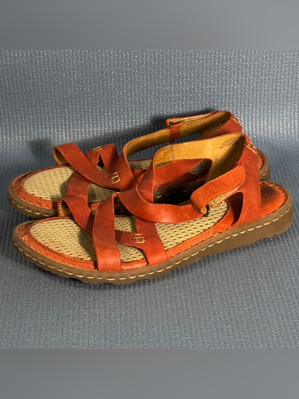 Born Trinidad Sport Res Leather Strappy Sandals Size 8